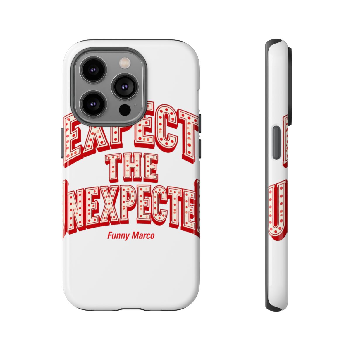Funny Marco "Expect the Unexpected" Phone Case - alternate angle 4, merchandise