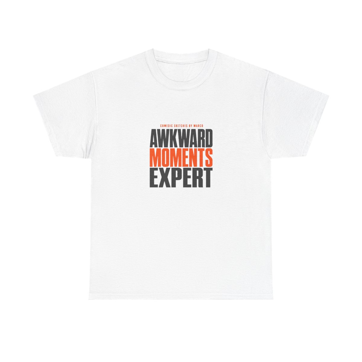 Funny Marco "Awkward Moments Expert" Unisex Tee - alternate angle 2, merchandise