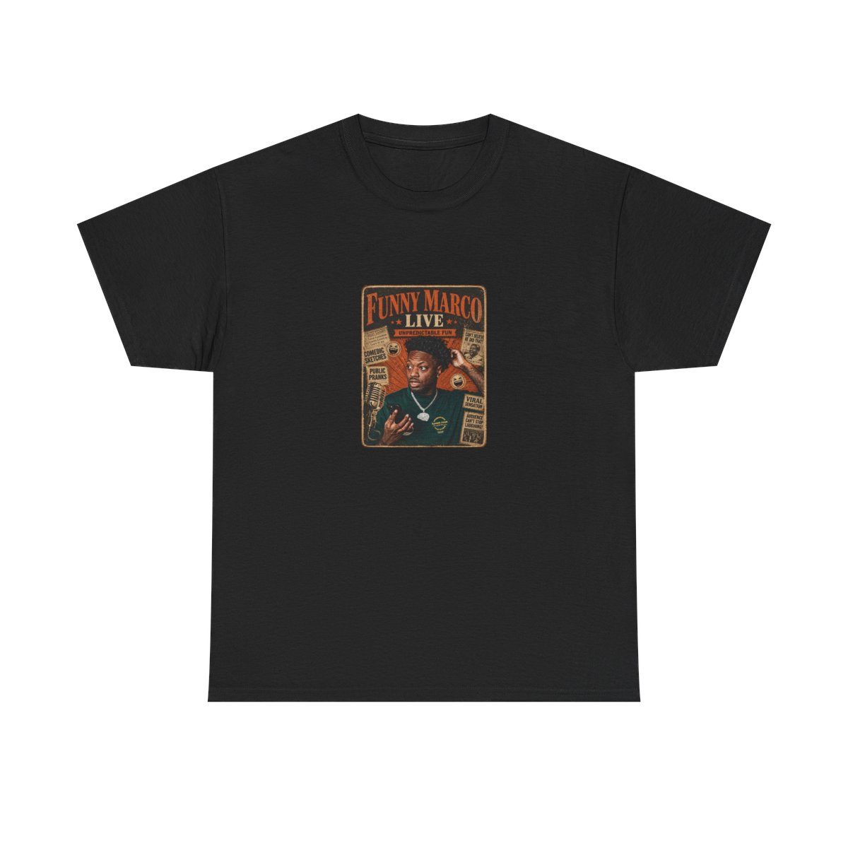 Funny Marco "Funny Marco Live" Unisex Tee — official Funny Marco T-Shirts