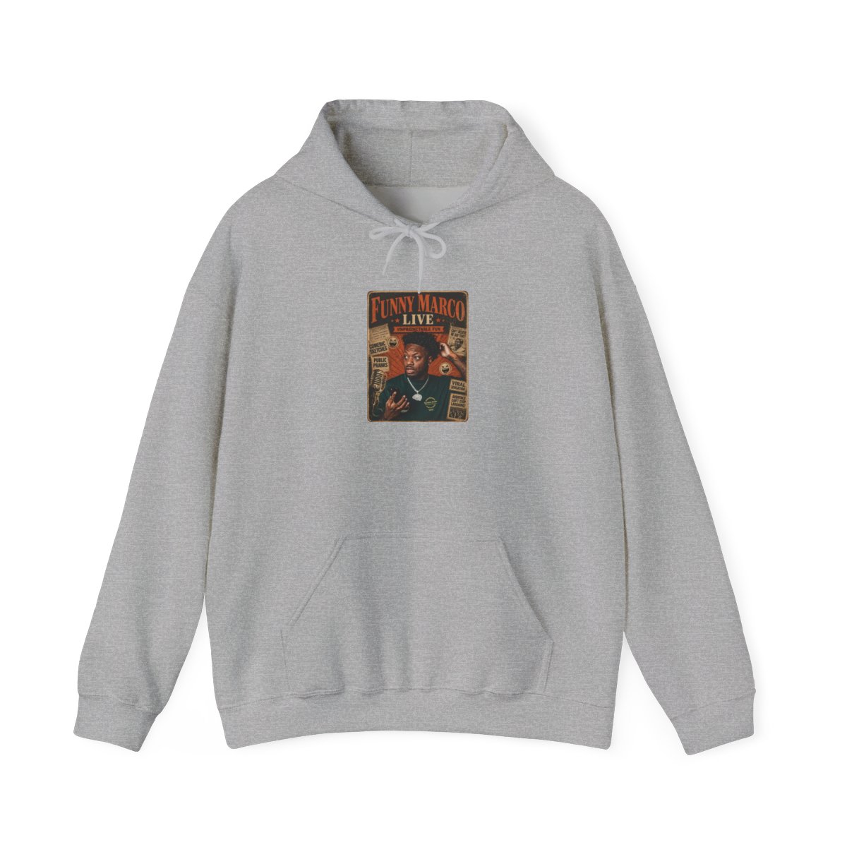 Funny Marco "Funny Marco Live" Hoodie - alternate angle 2, merchandise