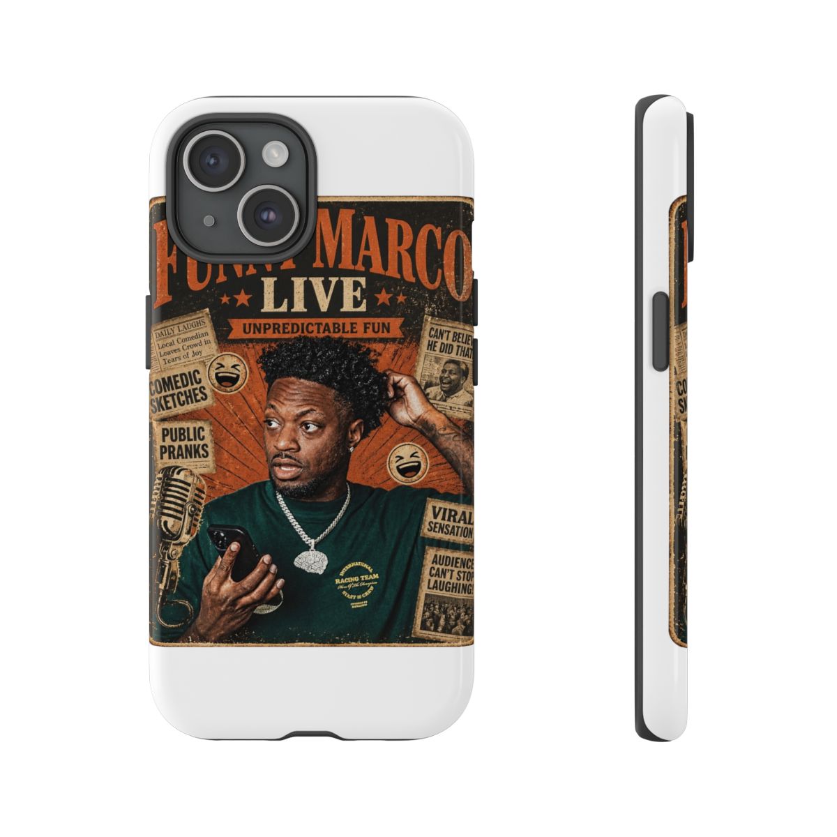 Funny Marco "Funny Marco Live" Phone Case - alternate angle 4, merchandise