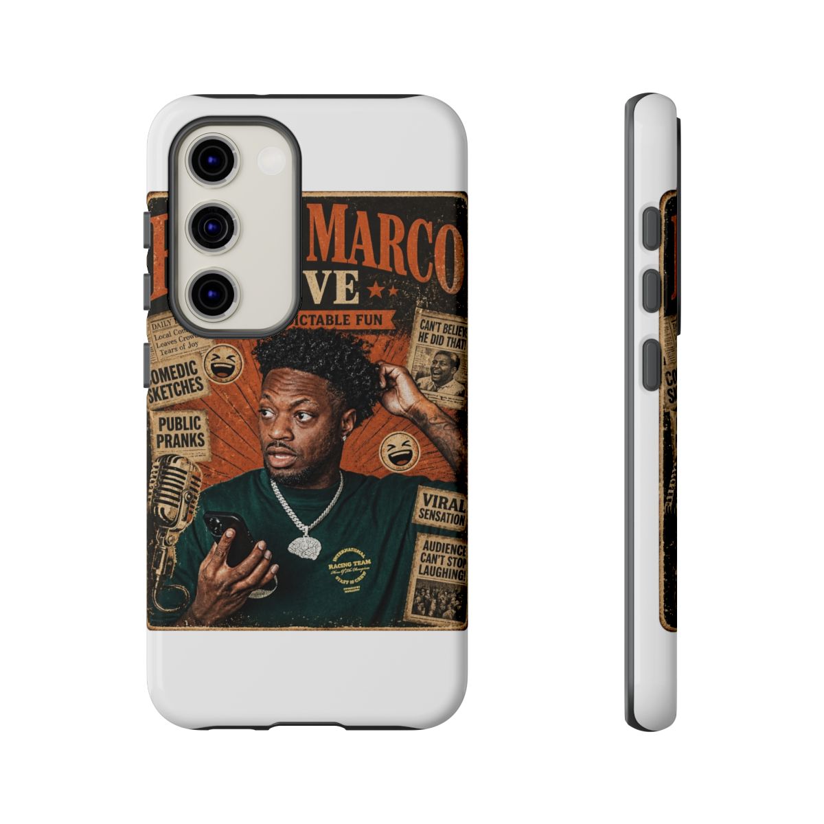 Funny Marco "Funny Marco Live" Phone Case - alternate angle 3, merchandise