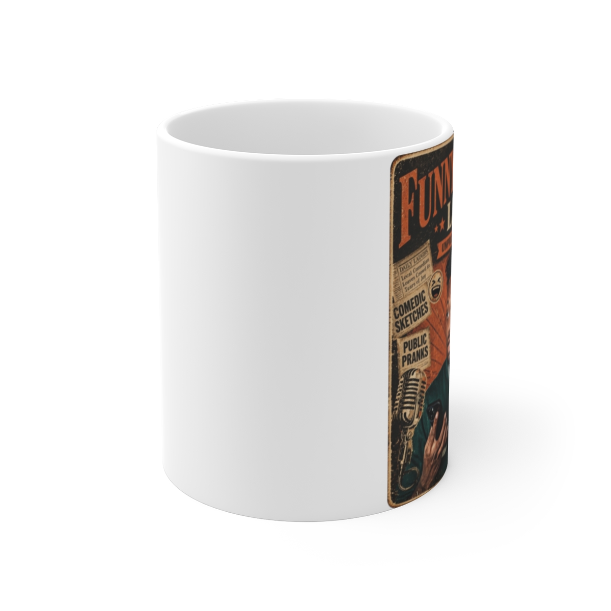 Funny Marco "Funny Marco Live" White Mug - alternate angle 1, merchandise